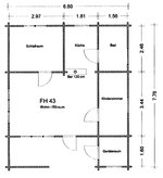 Grundriss Ferienhaus 43