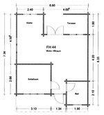 Grundriss Ferienhaus 44
