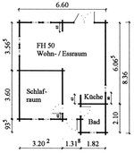 Grundriss Ferienhaus 50