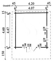 Grundriss Gartenhaus R16