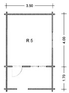Grundriss Gartenhaus R5