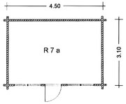 Grundriss Gartenhaus R7a