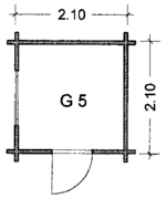 Grundriss Gerätehaus G5